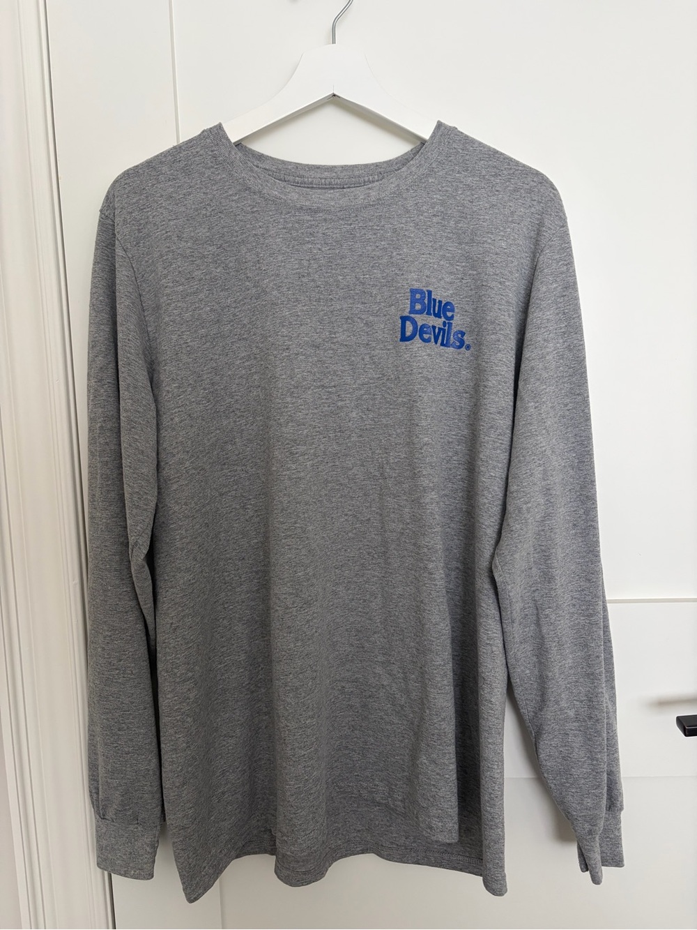 Gray Duke Blue Devils Long Sleeve Shirt